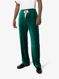 Emerald Green Velour Track Pants