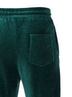 Load image into Gallery viewer, Emerald Green Velour Track Pants
